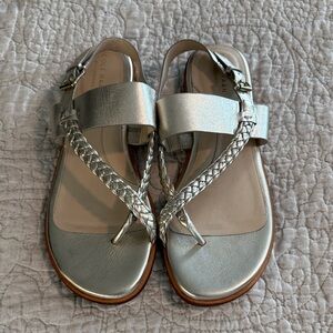 Cole Haan Women's Metallic Silver Sandals